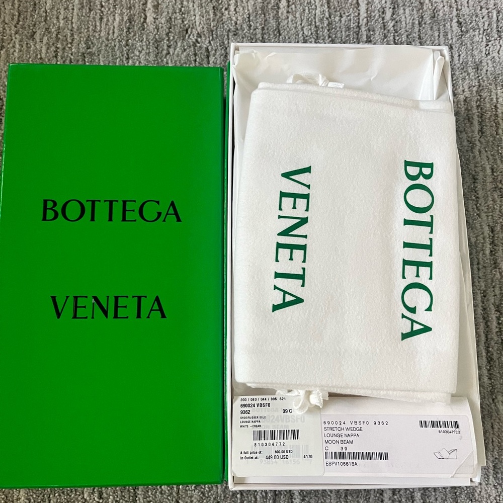 Bottega Veneta Stretch Wedge Lounge Nappa - Moon Beam - 39c - Picture 5 of 5